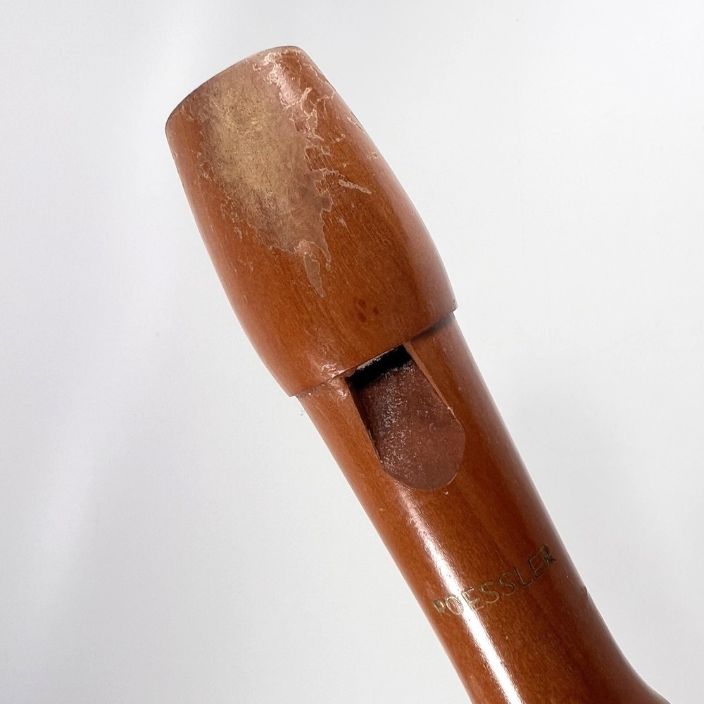 Vintage Roessler Wood Soprano Recorder 13" Made in Germany - Picture 4 of 10